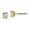 14k SI3 Diamond Stud Thread on/off Post Earrings