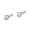 14k VS2/SI1 Diamond Stud Thread on/off Post Earrings