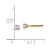 14k VS2/SI1 Diamond Stud Thread on/off Post Earrings