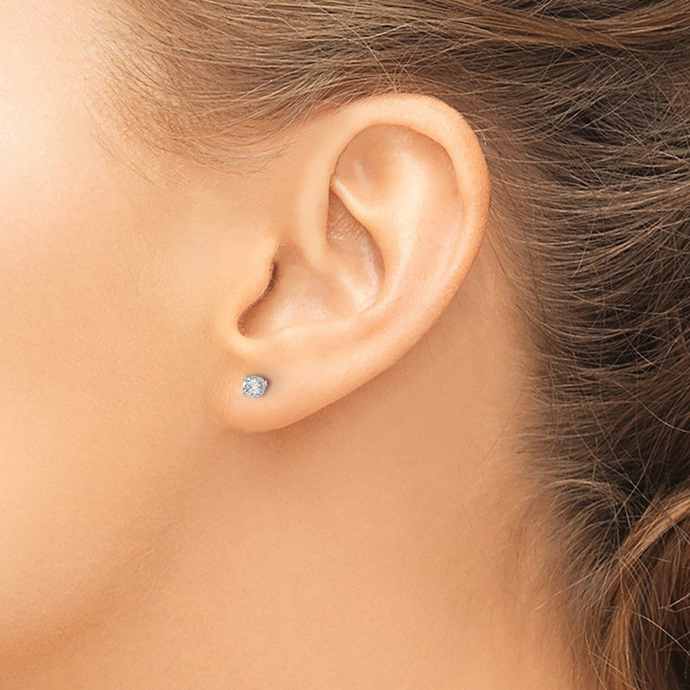 14k VS2/SI1 Diamond Stud Thread on/off Post Earrings