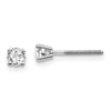 14k SI3 Diamond Stud Thread on/off Post Earrings