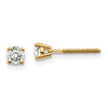 14k SI3 Diamond Stud Thread on/off Post Earrings