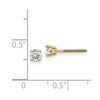 14k VS2/SI1 Diamond Stud Thread on/off Post Earrings
