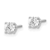 14k SI3 Diamond Stud Thread on/off Post Earrings
