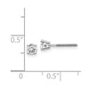 14k VS2/SI1 Diamond Stud Thread on/off Post Earrings