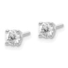 14k VS2/SI1 Diamond Stud Thread on/off Post Earrings