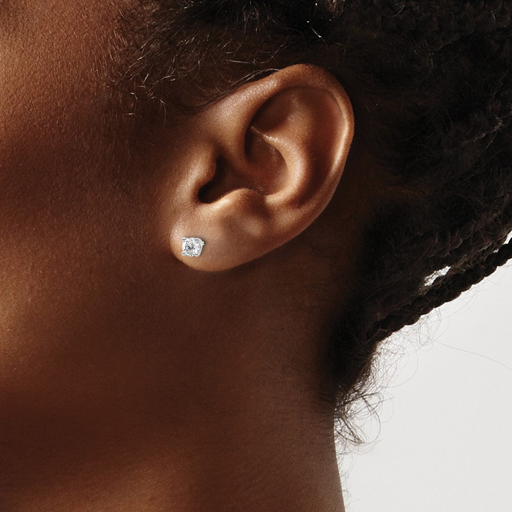 14k VS2/SI1 Diamond Stud Thread on/off Post Earrings