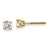 14k SI3 Diamond Stud Thread on/off Post Earrings