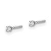 14k VS2/SI1 Diamond Stud Thread on/off Post Earrings