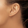14k VS2/SI1 Diamond Stud Thread on/off Post Earrings