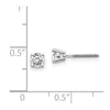 14k VS2/SI1 Diamond Stud Thread on/off Post Earrings