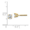 14k SI3 Diamond Stud Thread on/off Post Earrings