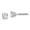 14k SI3 Diamond Stud Thread on/off Post Earrings