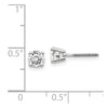 14k VS2/SI1 Diamond Stud Thread on/off Post Earrings