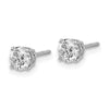 14k VS2/SI1 Diamond Stud Thread on/off Post Earrings