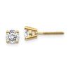 14k SI3 Diamond Stud Thread on/off Post Earrings