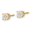 14k SI3 Diamond Stud Thread on/off Post Earrings