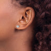 14k SI3 Diamond Stud Thread on/off Post Earrings