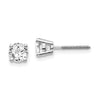 14k SI3 Diamond Stud Thread on/off Post Earrings