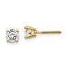 14k VS2/SI1 Diamond Stud Thread on/off Post Earrings