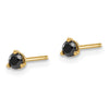 14k Black Diamond Stud Earrings
