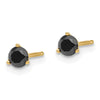 14k Black Diamond Stud Earrings