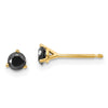 14k Black Diamond Stud Earrings