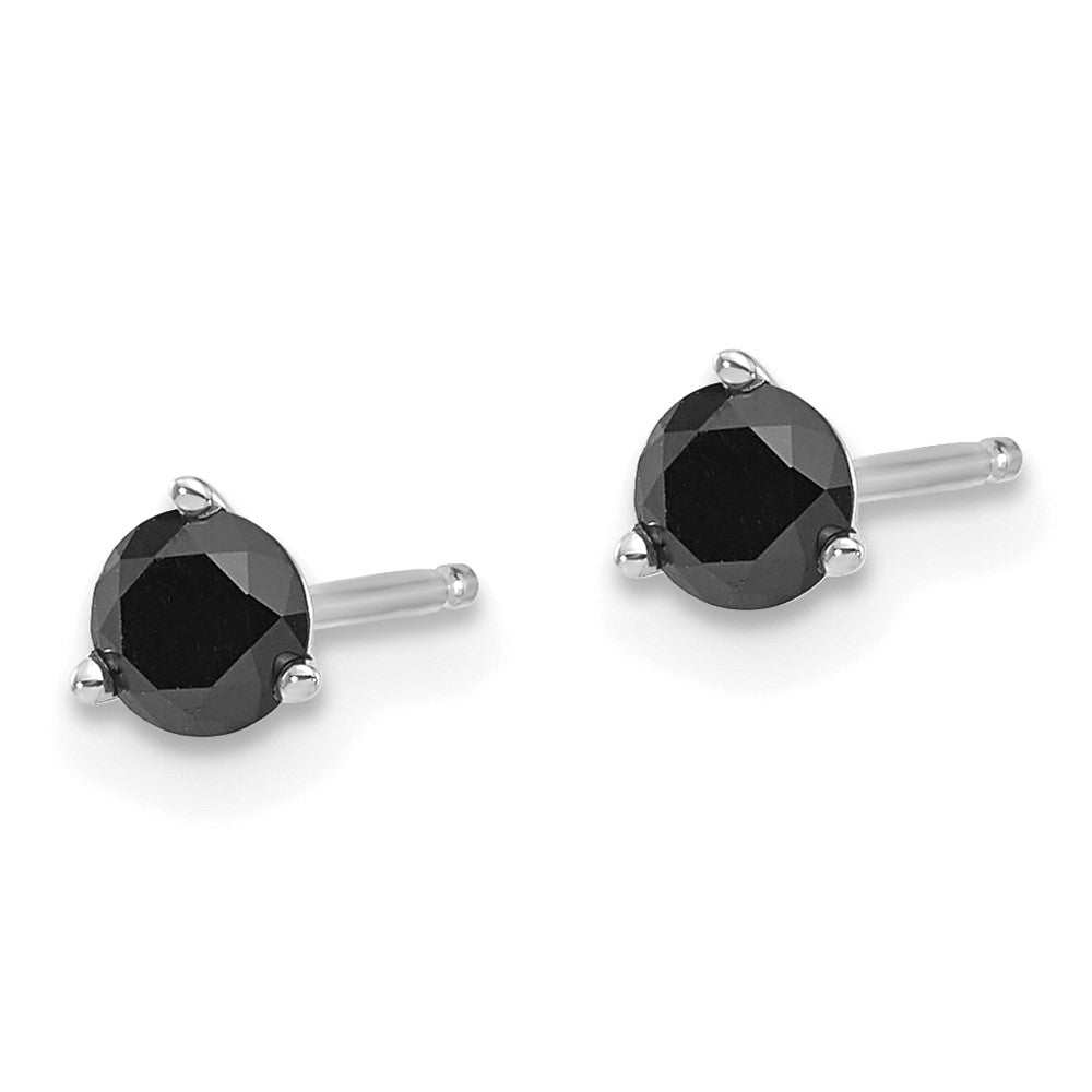 14k Black Diamond Stud Earrings