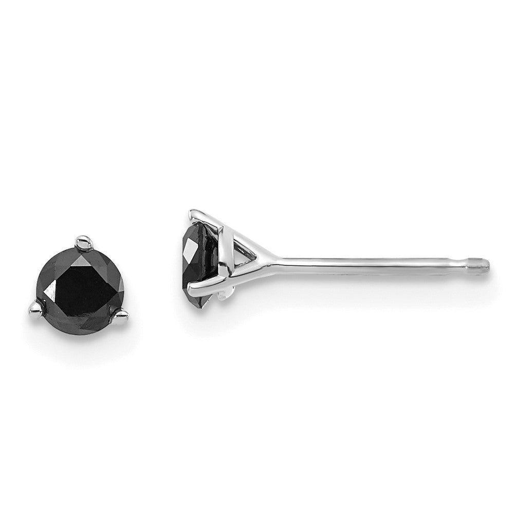 14k Black Diamond Stud Earrings