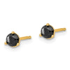 14k Black Diamond Stud Earrings