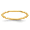 1.2mm Half Round Stackable Band
