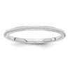 Milgrain Stackable Band