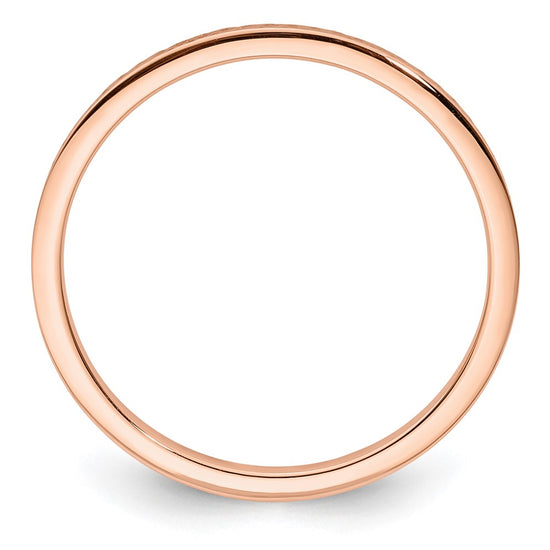 1.2mm Criss-Cross Pattern Stackable Band