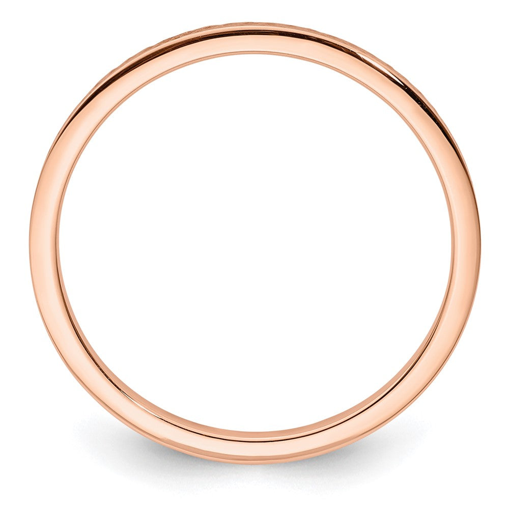 1.2mm Criss-Cross Pattern Stackable Band