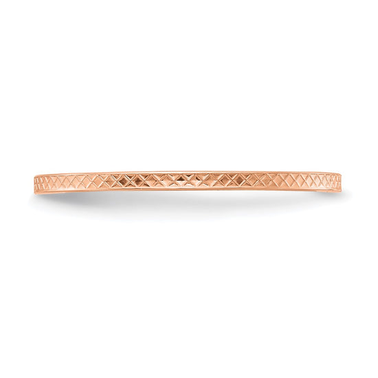 1.2mm Criss-Cross Pattern Stackable Band