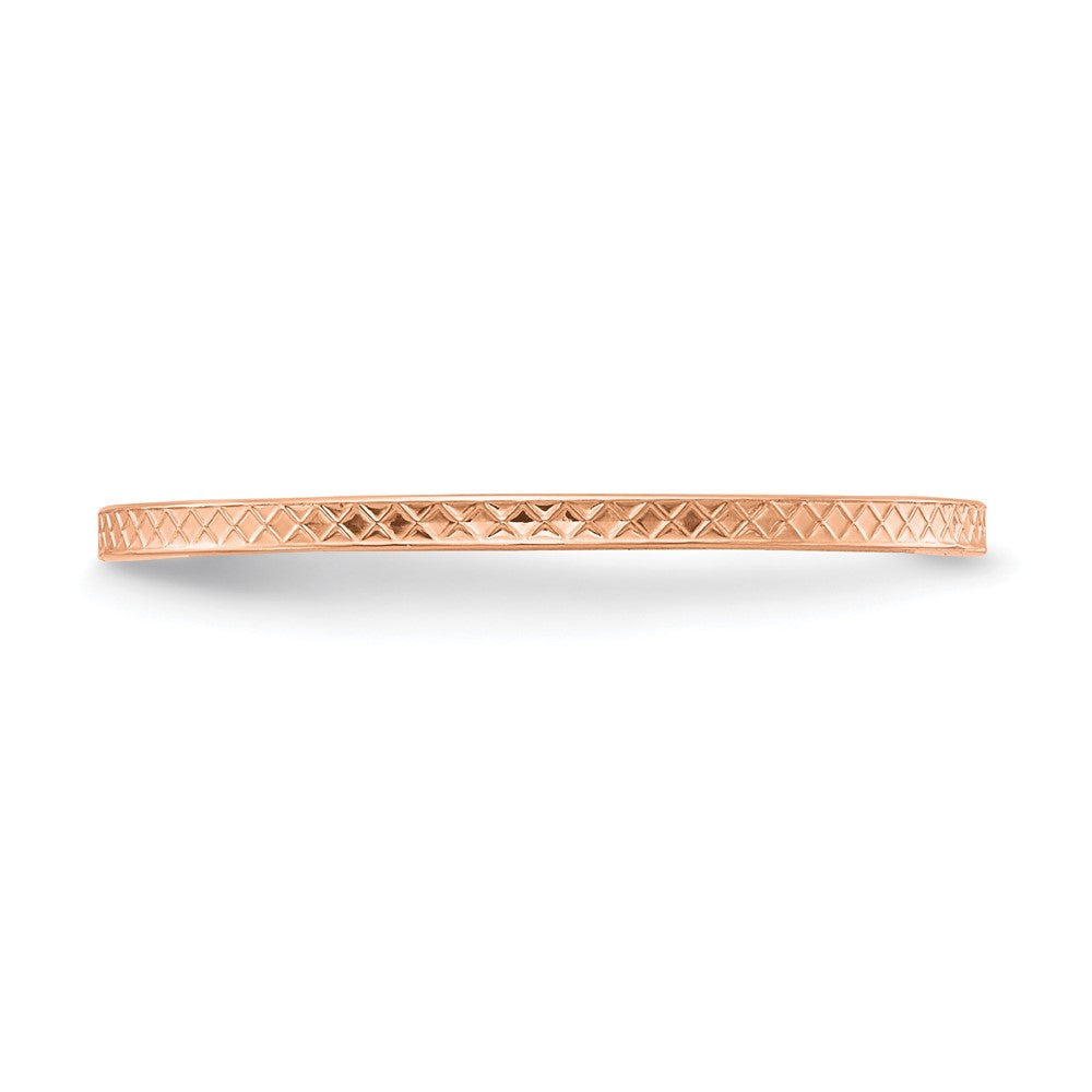 1.2mm Criss-Cross Pattern Stackable Band
