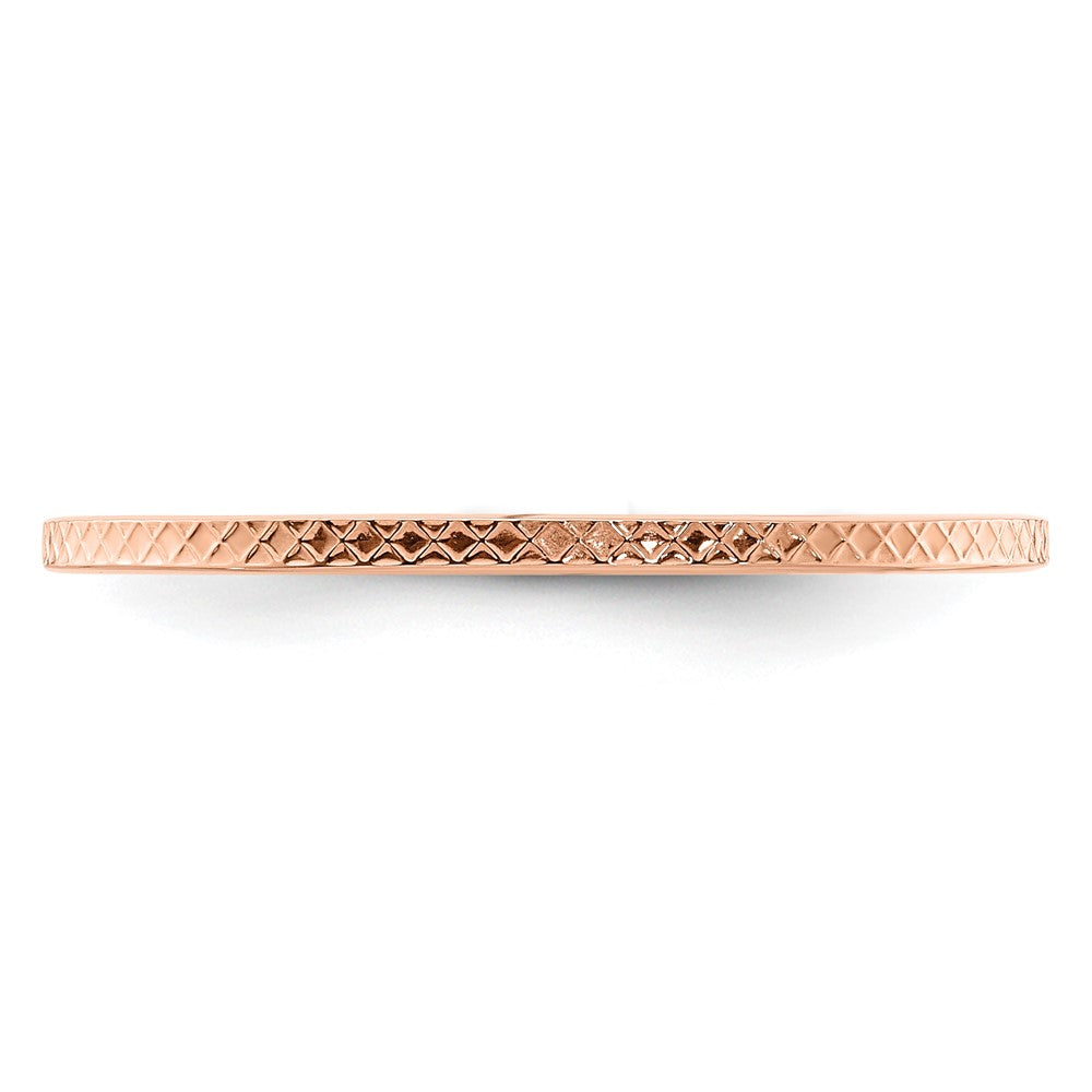 1.2mm Criss-Cross Pattern Stackable Band