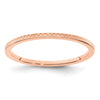 1.2mm Criss-Cross Pattern Stackable Band