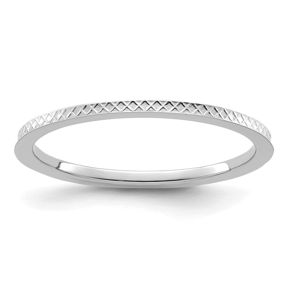 1.2mm Criss-Cross Pattern Stackable Band