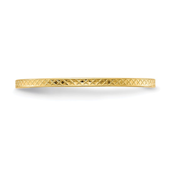 1.2mm Criss-Cross Pattern Stackable Band