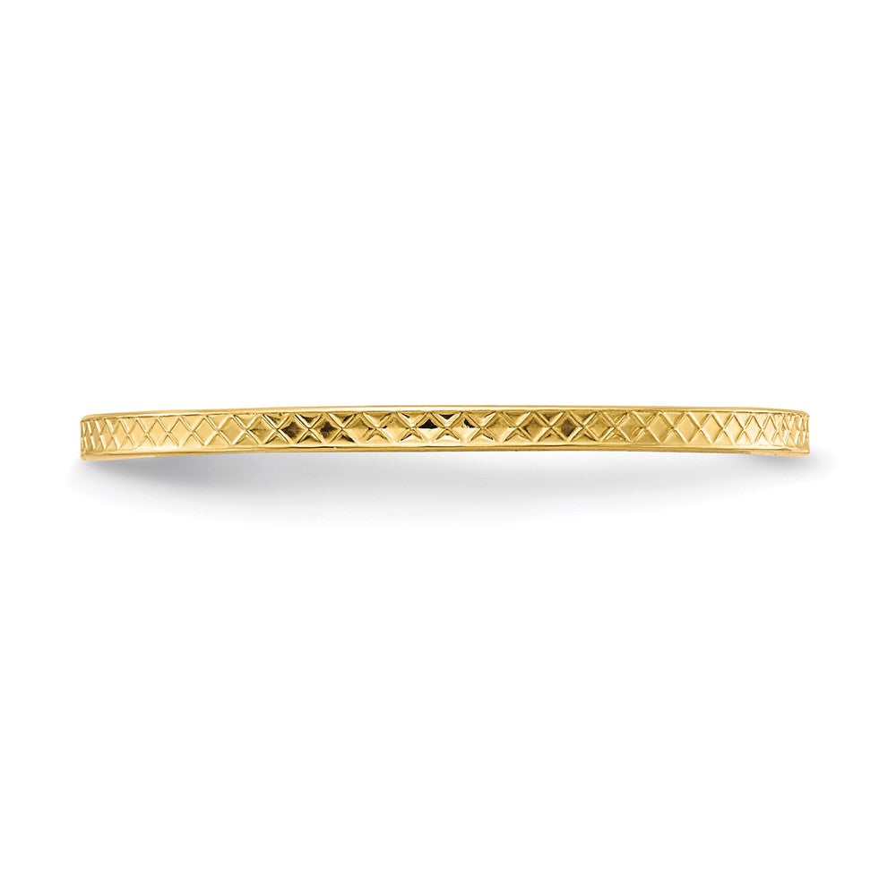 1.2mm Criss-Cross Pattern Stackable Band