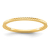 1.2mm Criss-Cross Pattern Stackable Band