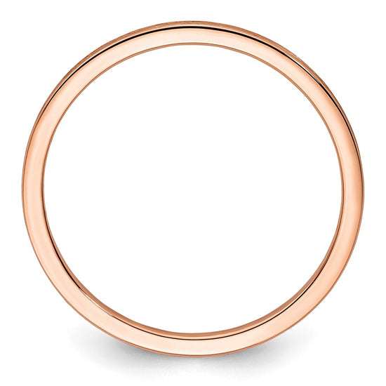 1.2mm Flat Satin Stackable Band