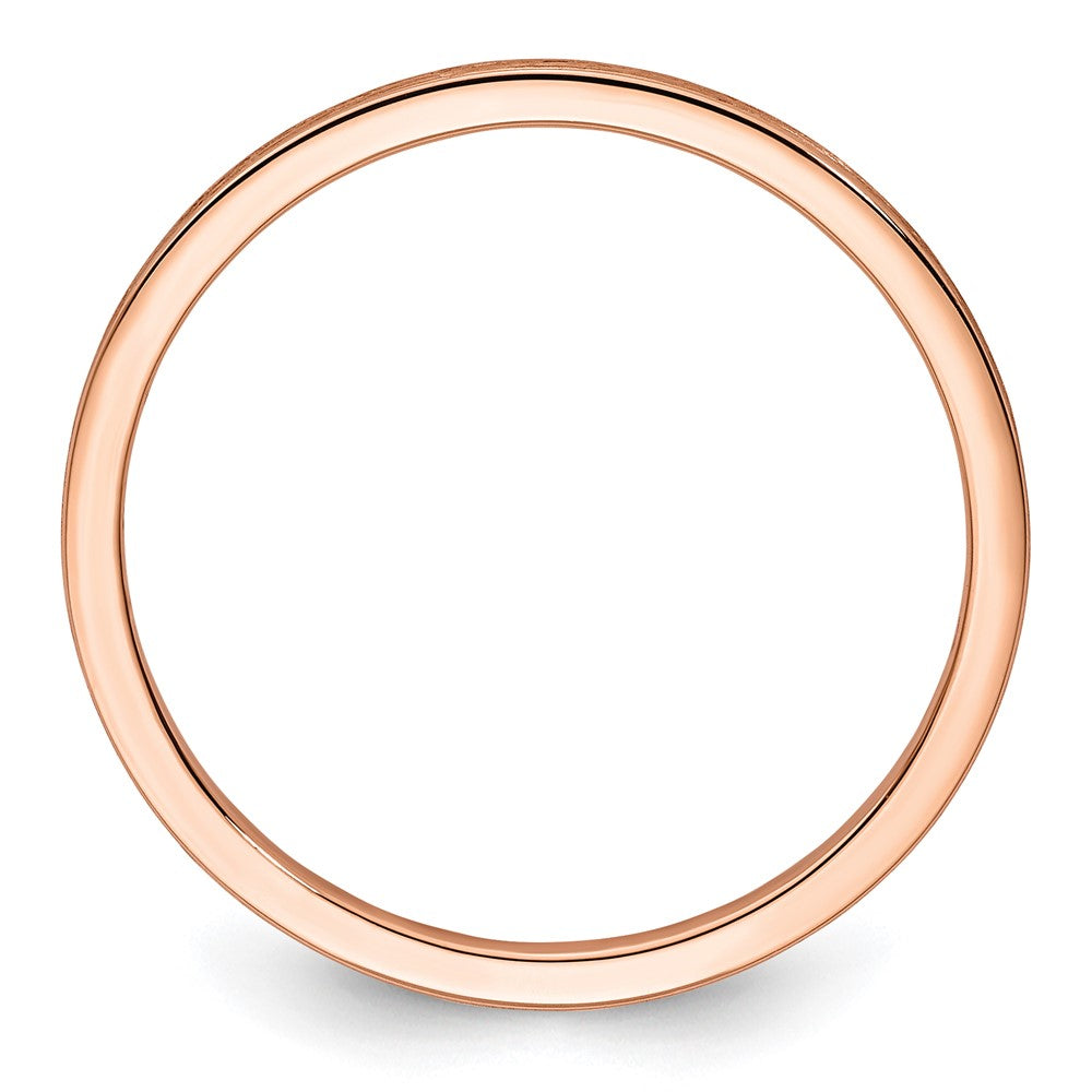 1.2mm Flat Satin Stackable Band
