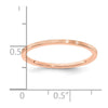 1.2mm Flat Satin Stackable Band