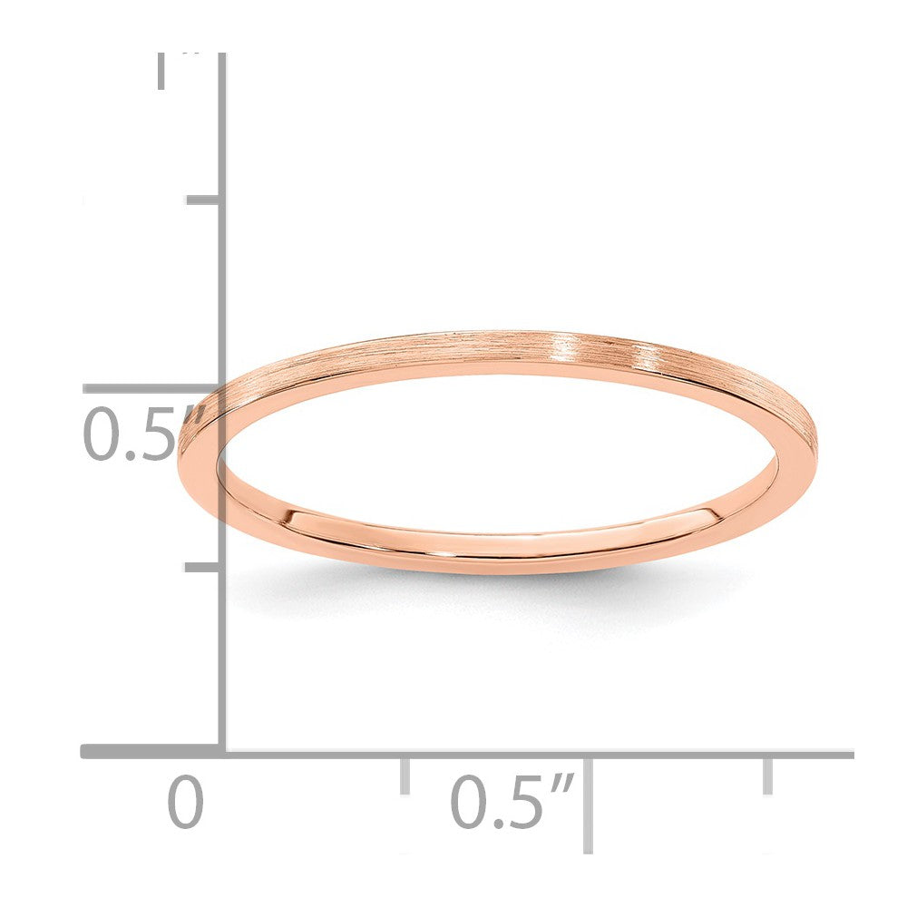 1.2mm Flat Satin Stackable Band