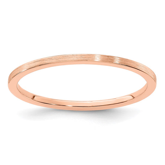 1.2mm Flat Satin Stackable Band