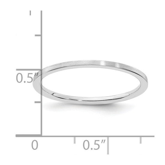 1.2mm Flat Satin Stackable Band