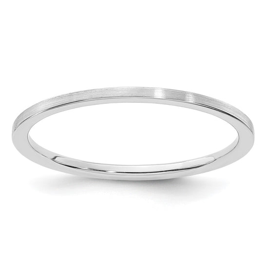 1.2mm Flat Satin Stackable Band