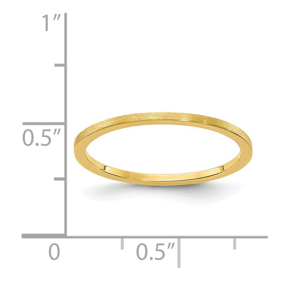 1.2mm Flat Satin Stackable Band
